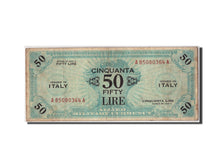 Italy, 50 Lire, 1943A, KM:M20a, Undated, VF(20-25)