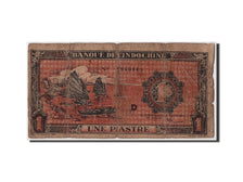FRENCH INDO-CHINA, 1 Piastre, Undated (1942-45), KM:58a, VG(8-10)