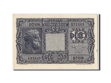Italy, 10 Lire, 1944, KM:32c, 1944-11-23, UNC(65-70)