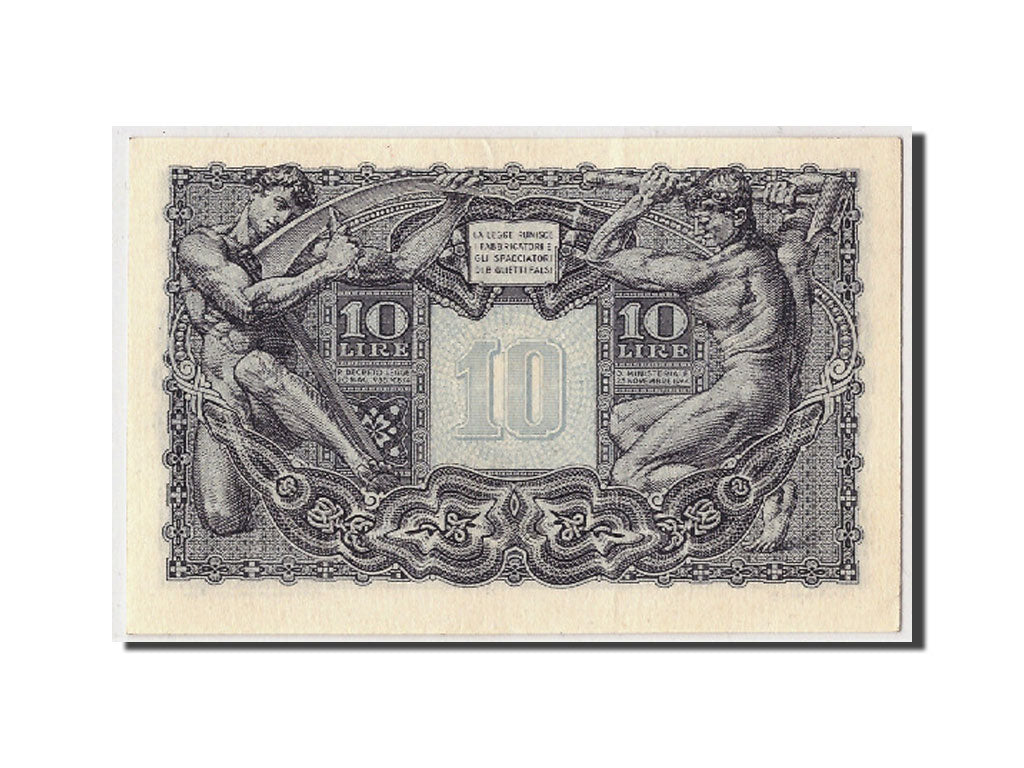 Italy, 10 Lire, 1944, KM:32c, 1944-11-23, UNC(65-70)