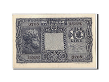 Geldschein, Italien, 10 Lire, 1944, 1944-11-23, KM:32c, UNZ