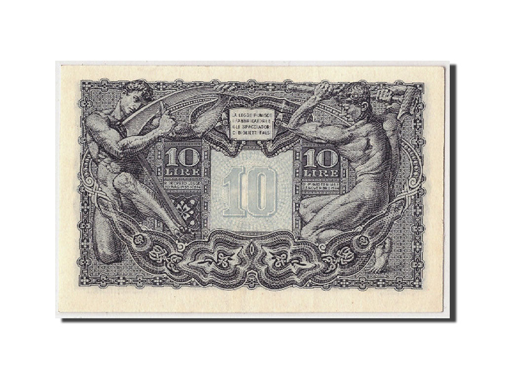 Banknote, Italy, 10 Lire, 1944, 1944-11-23, KM:32c, UNC(65-70)