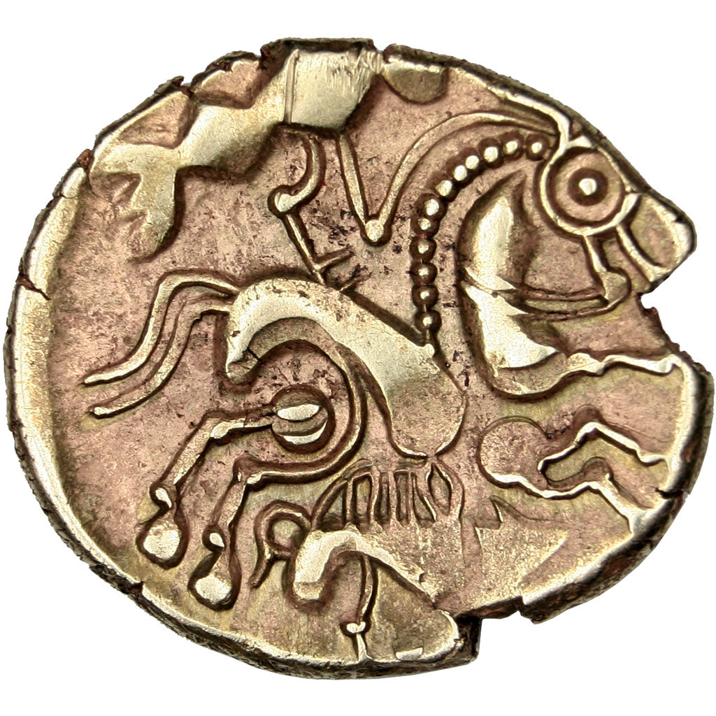 Aulerci Eburovices, Hemistater, AU(55-58), Electrum, 3.27