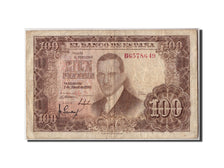 Spain, 100 Pesetas, 1955, KM:145a, 1953-04-07, VF(20-25)