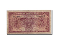 Banknote, Belgium, 5 Francs-1 Belga, 1943, 1943-02-01, KM:121, VF(20-25)