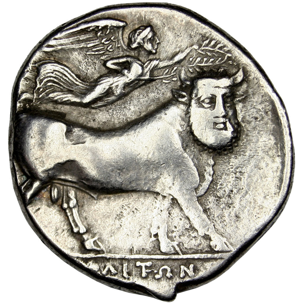 Campania, Neapolis, Nymph, Didrachm, Neapolis, EF(40-45), Silver, 7.47