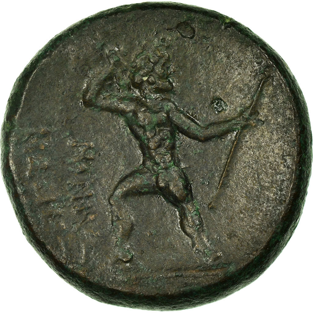 Coin, Bruttium, Petelia, Demeter, Obol, AU(50-53), Bronze