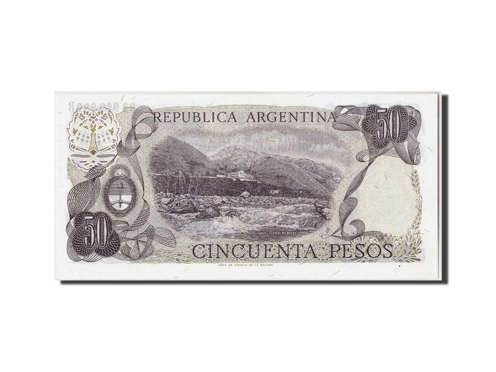 Banknot, Argentina, 50 Pesos, Undated (1976-78), Undated, KM:301b, UNC(65-70)