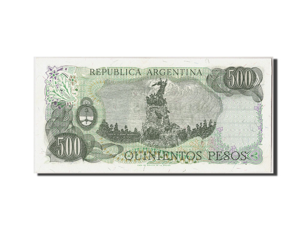 Billete, 500 Pesos, Undated (1977-82), Argentina, KM:303c, Undated, UNC