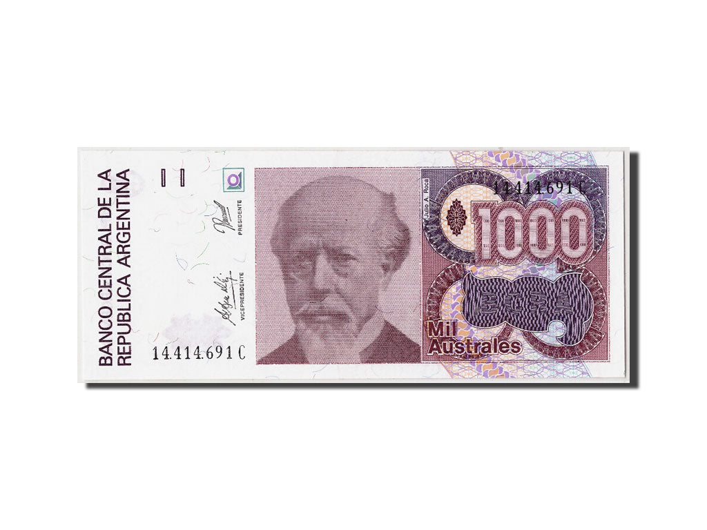 Banknote, Argentina, 1000 Australes, Undated (1988-90), Undated, KM:329c