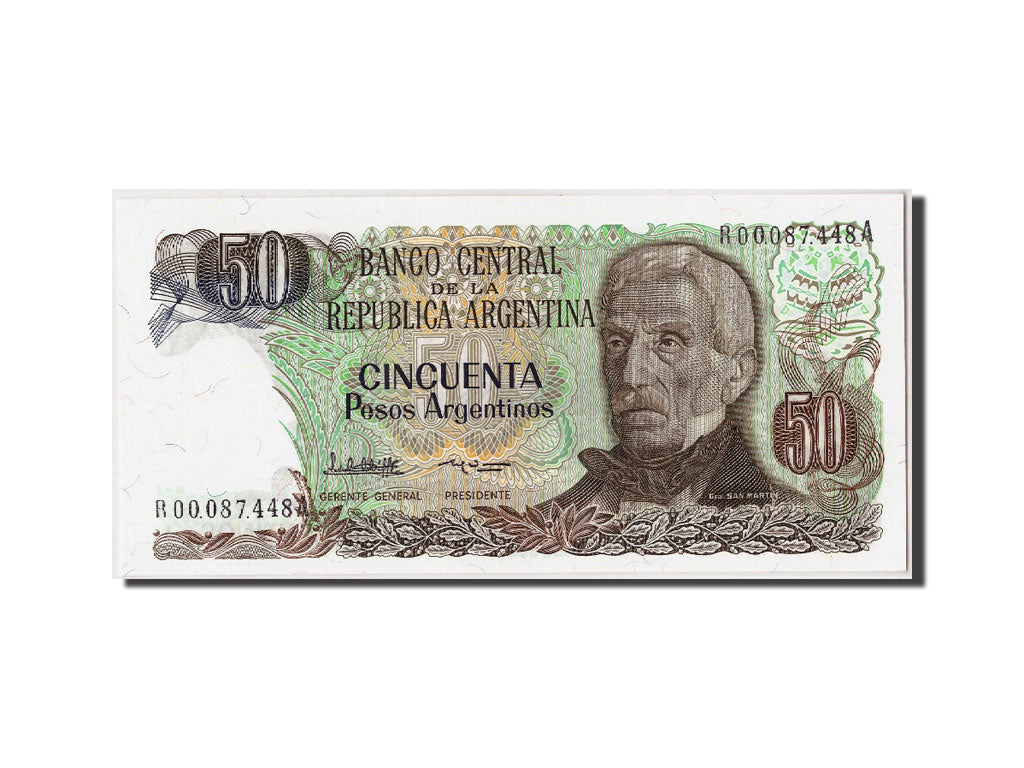 Banknote, Argentina, 50 Pesos Argentinos, Undated (1983-85), Undated, KM:314a
