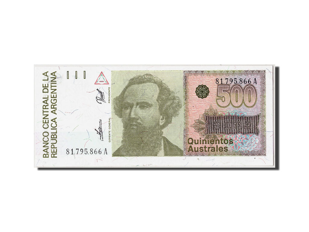 Billet, Argentine, 500 Australes, Undated (1988-90), Undated, KM:328b, NEUF