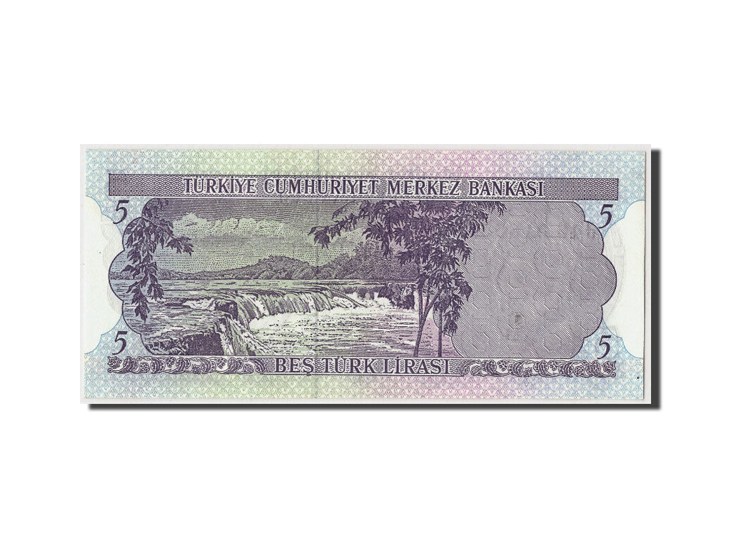 Banknote, Turkey, 5 Lira, L.1970 (1976), Undated, KM:185, UNC(65-70)