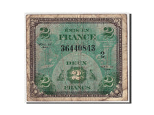 Biljet, Frankrijk, 2 Francs, 1944 Flag/France, 1944, Undated, B+