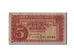 Banknote, Czechoslovakia, 5 Korun, undated (1945), Undated, KM:59a, F(12-15)