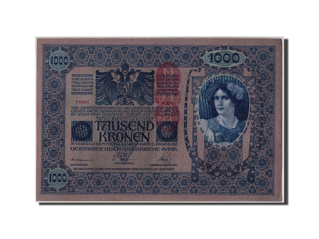 Banknote, Austria, 1000 Kronen, 1902, 1902-01-02, KM:59, AU(55-58)