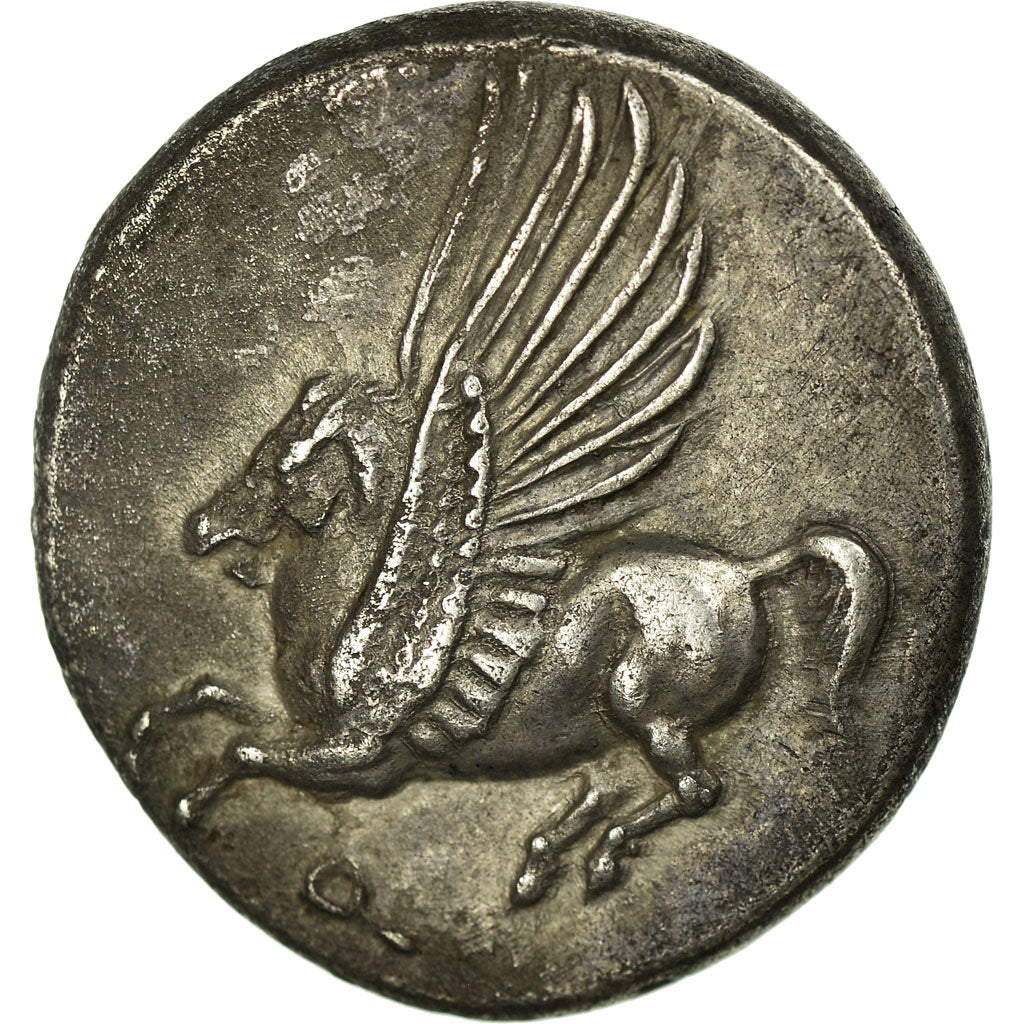Coin, Corinthia, Corinth, Athena, Stater, Corinth, AU(55-58), Silver