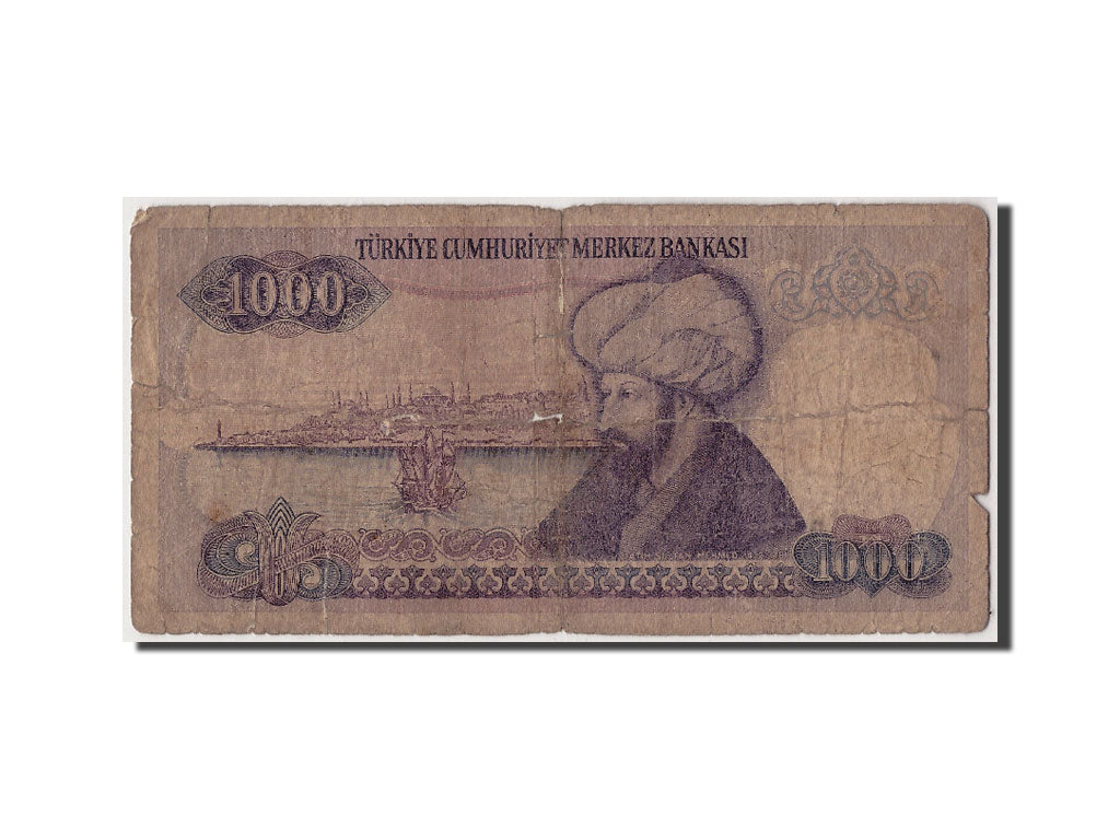 Banknote, Turkey, 1000 Lira, L.1970 (1986), 1970-01-14, KM:196, VG(8-10)