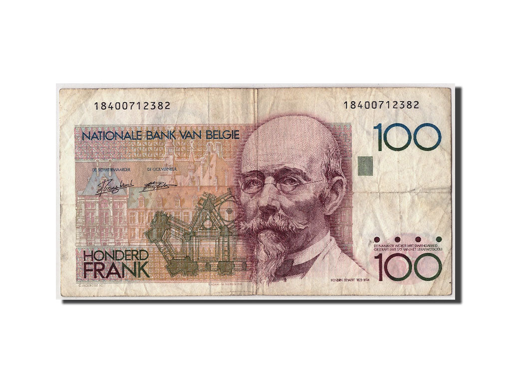 Banknote, Belgium, 100 Francs, Undated (1982-84), Undated, KM:142a, VF(20-25)