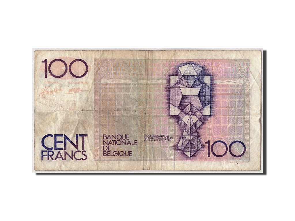 Banknote, Belgium, 100 Francs, Undated (1982-84), Undated, KM:142a, VF(20-25)