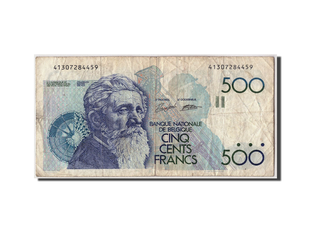 Banknote, Belgium, 500 Francs, Undated (1982-98), Undated, KM:143a, F(12-15)