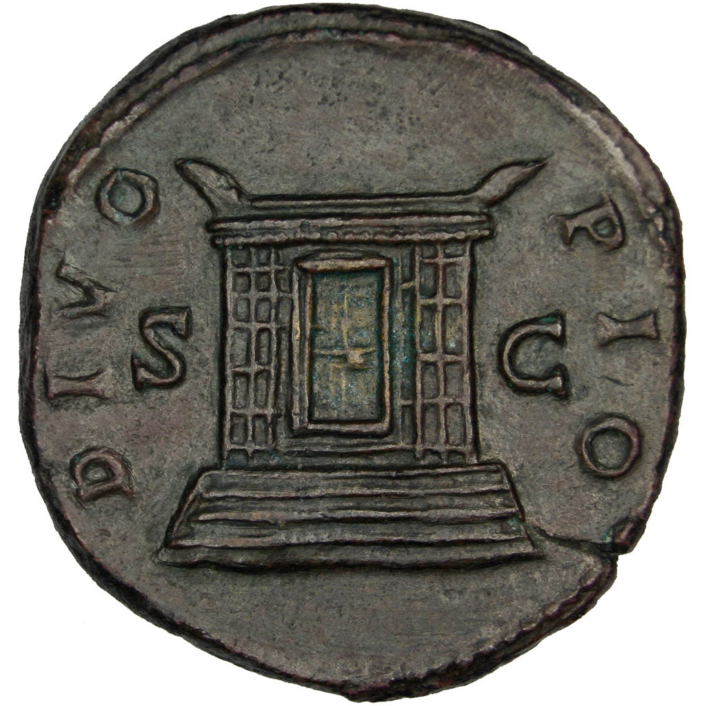 Coin, Antoninus Pius, Sestertius, Roma, graded, NGC, AU, AU(55-58), Bronze