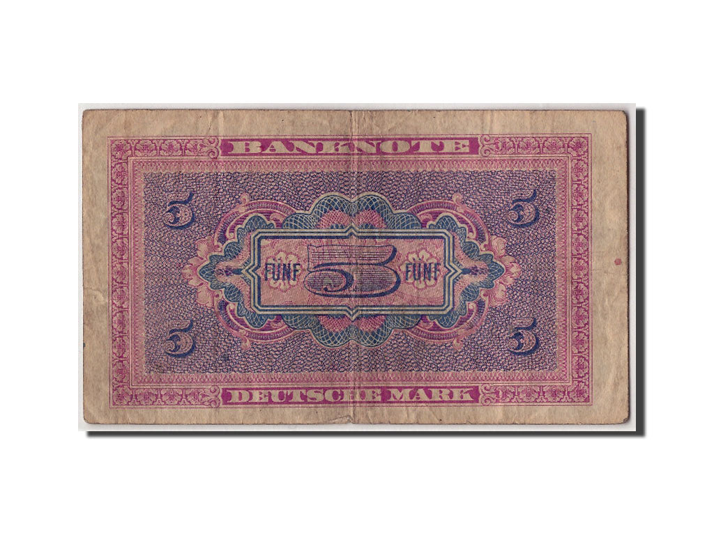 Banknote, GERMANY - FEDERAL REPUBLIC, 5 Deutsche Mark, 1948, Undated, KM:4a