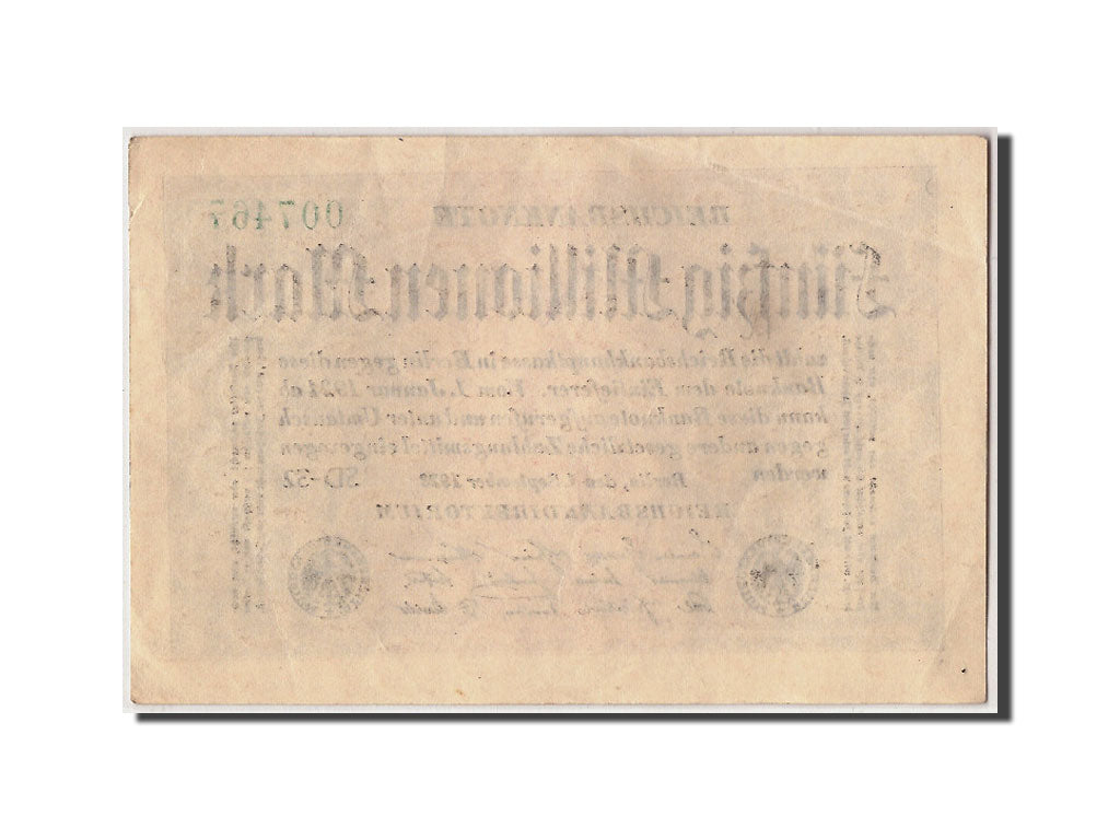 Banknote, Germany, 50 Millionen Mark, 1923, 1923-09-01, KM:109c, AU(55-58)