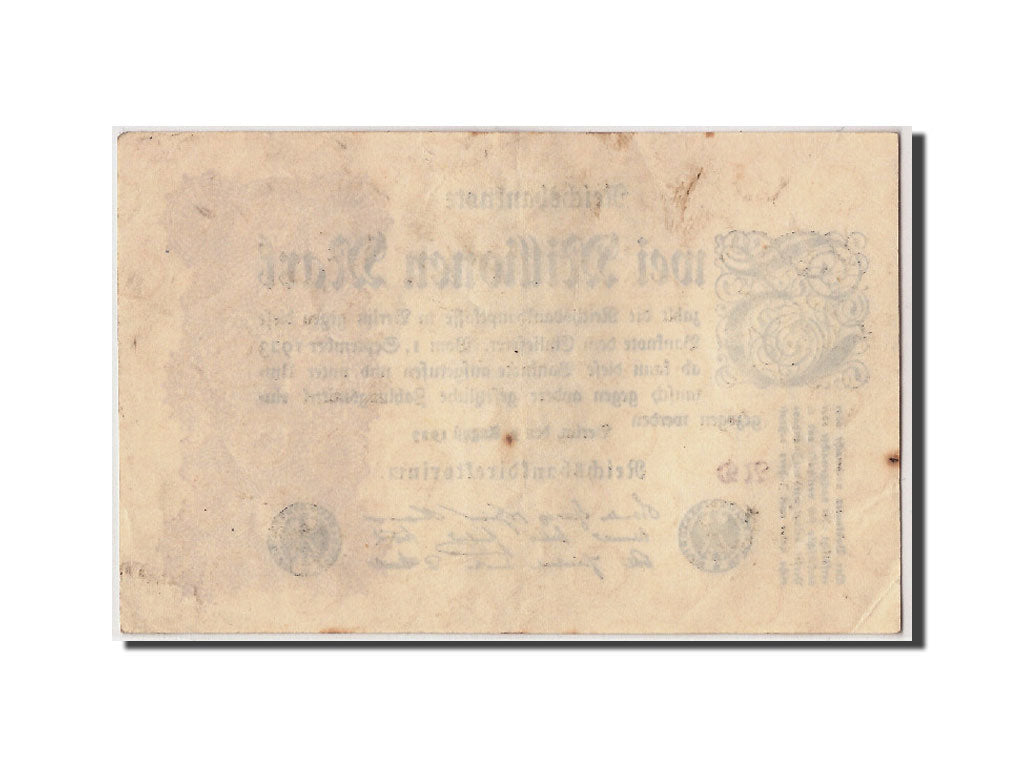 Banknote, Germany, 2 Millionen Mark, 1923, 1923-08-09, KM:104b, AU(50-53)