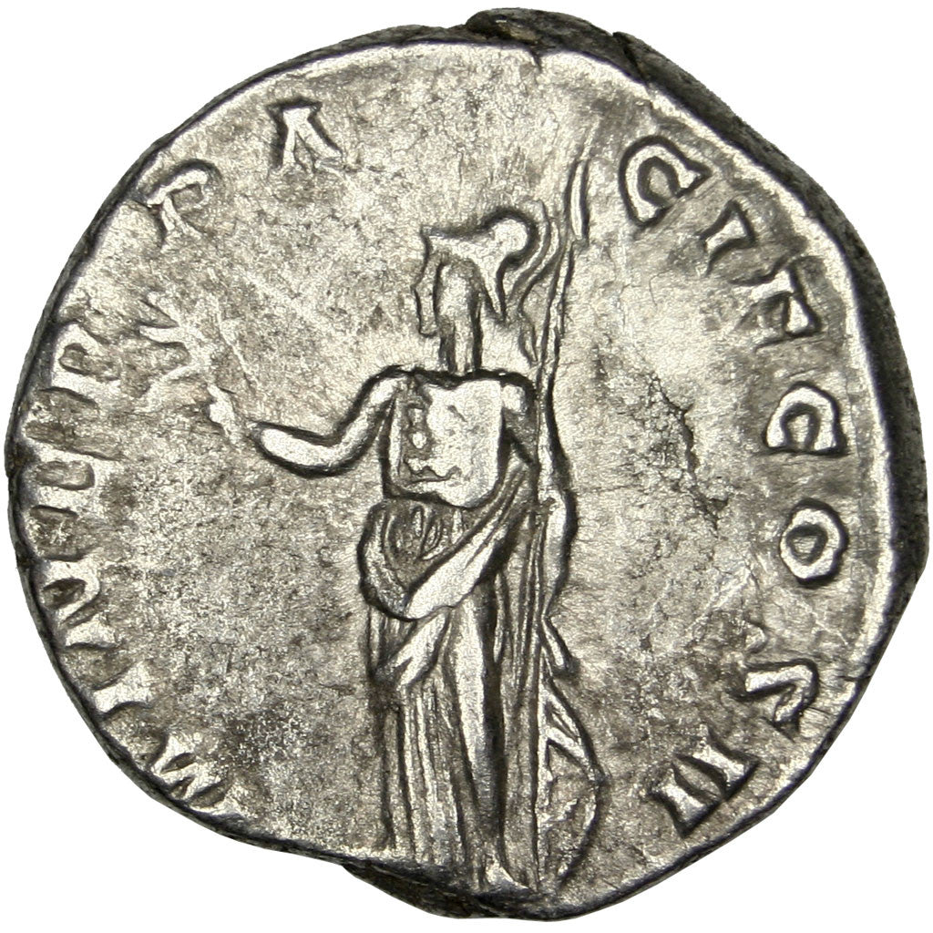 Clodius Albinus, Denarius, Roma, BB+, Argento