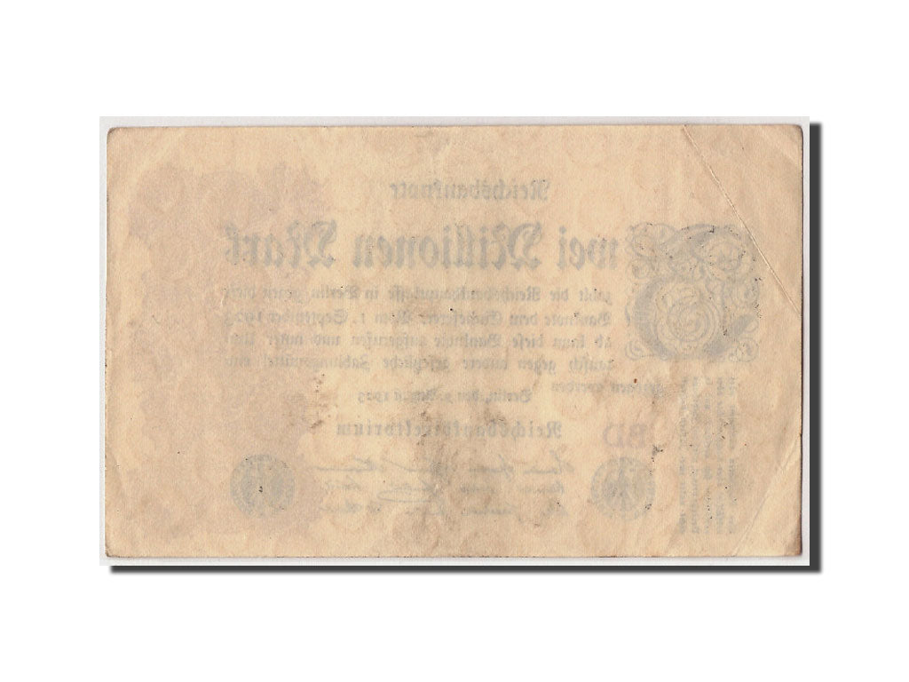 Banknote, Germany, 2 Millionen Mark, 1923, 1923-08-09, KM:104b, VF(30-35)