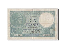 Billete, Francia, 10 Francs, 10 F 1916-1942 ''Minerve'', 1940, 1940-11-21, BC+