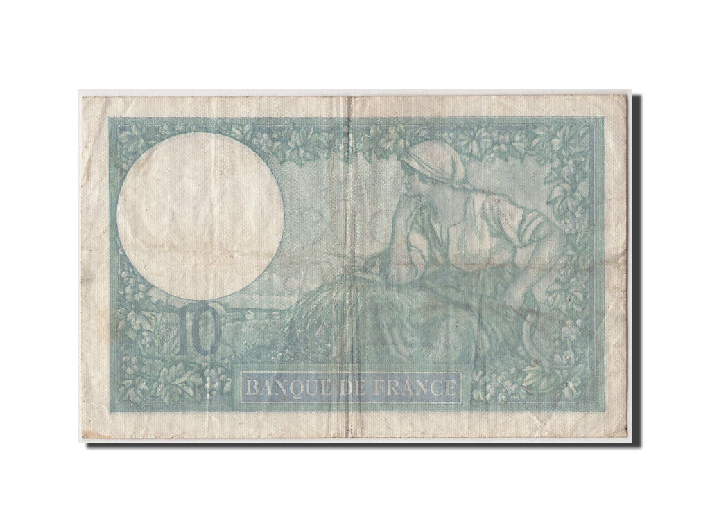 Billete, Francia, 10 Francs, 10 F 1916-1942 ''Minerve'', 1940, 1940-11-21, BC+