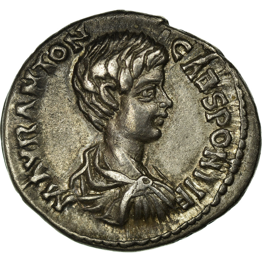 Münze, Caracalla, Denarius, Roma, VZ, Silber