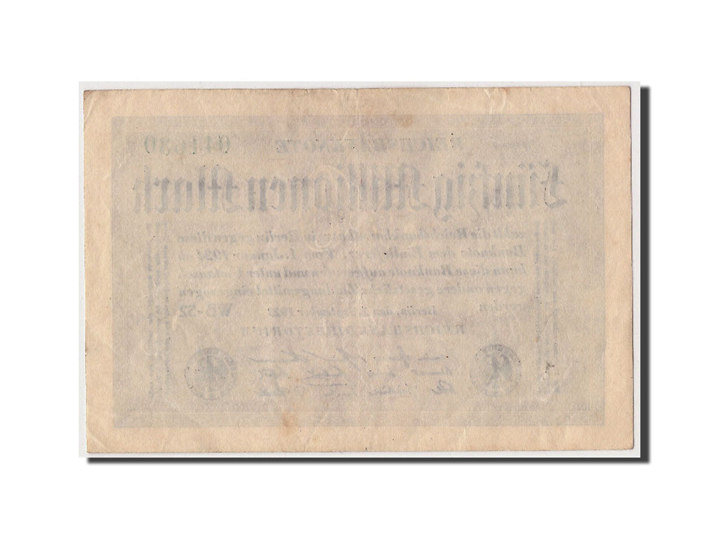 Banknote, Germany, 50 Millionen Mark, 1923, 1923-09-01, KM:109b, AU(50-53)