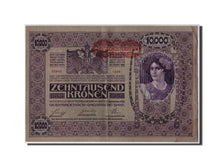 Austria, 10,000 Kronen, Undated (1919), 1918-11-02, KM:65, VF(20-25)