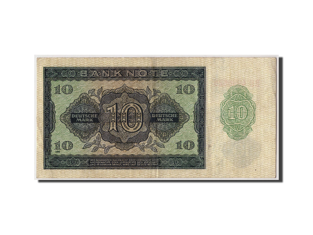 Germany - Democratic Republic,10 Deutsche Mark,1948,KM:12b,Undated,VF(30-35)