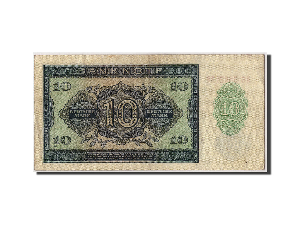 Germany - Democratic Republic,10 Deutsche Mark,1948,KM:12b,Undated,VF(30-35)