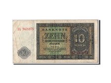 Banknote, Germany - Democratic Republic, 10 Deutsche Mark, 1948, Undated