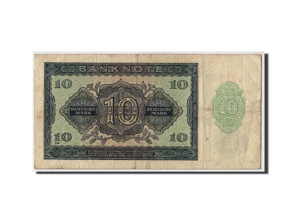 Banknote, Germany - Democratic Republic, 10 Deutsche Mark, 1948, Undated