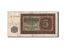 Germany - Democratic Republic, 5 Deutsche Mark, 1948, KM:11b, Undated, VF(20-25)