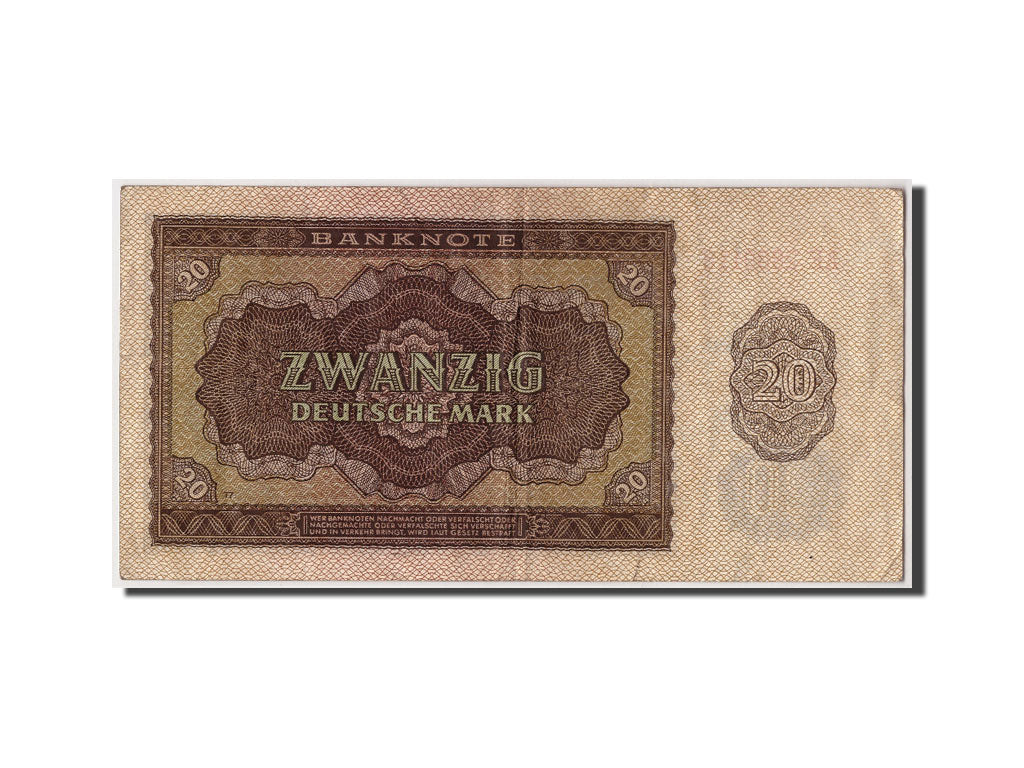 Germany - Democratic Republic,20 Deutsche Mark,1948,KM:13b,Undated,VF(20-25)