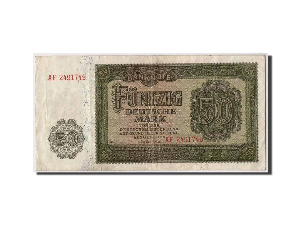 Banconote, Germania - Repubblica Democratica, 50 Deutsche Mark, 1948, KM:14b