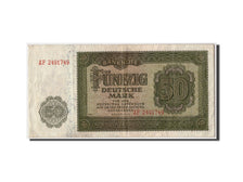 Banconote, Germania - Repubblica Democratica, 50 Deutsche Mark, 1948, KM:14b