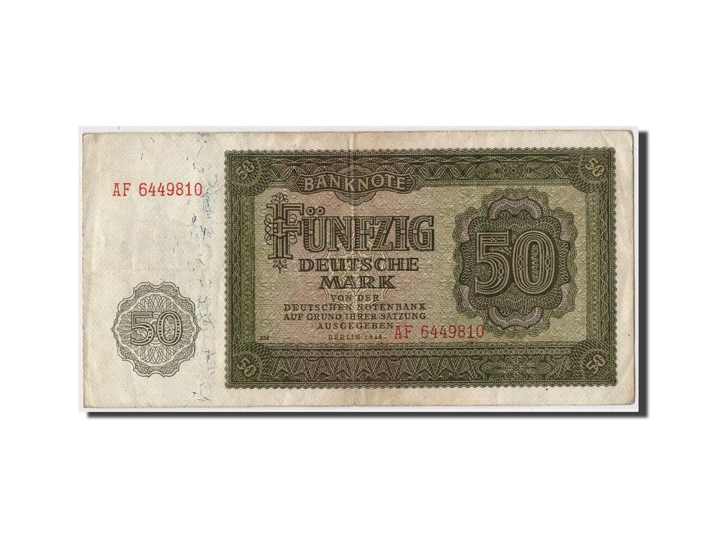 Geldschein, Deutsche Demokratische Republik, 50 Deutsche Mark, 1948, Undated