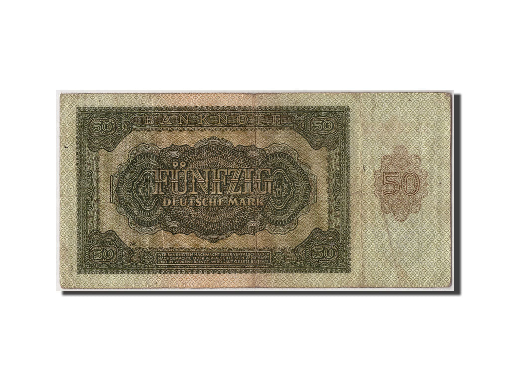 Germany - Democratic Republic 50 Deutsche Mark,1948,KM:14b,Undated,VF(20-25)