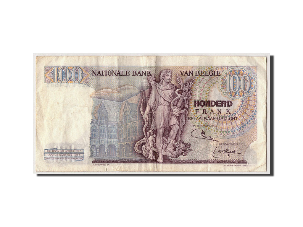 Banknote, Belgium, 100 Francs, 1975, 1975-04-22, KM:134b, VF(30-35)