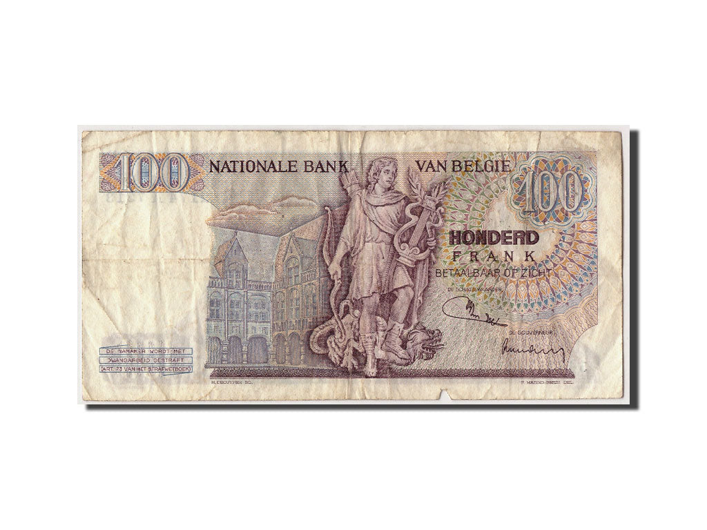 Banknote, Belgium, 100 Francs, 1974, 1974-05-07, KM:134b, VF(20-25)
