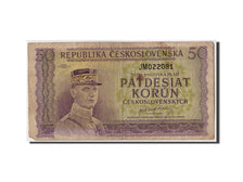 Czechoslovakia, 50 Korun, undated (1945), KM:62a, F(12-15)