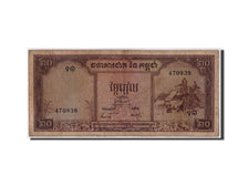 Cambogia, 20 Riels, UNDATED (1956-75), KM:5c, Undated, B